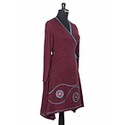 Vestido doble cruce Puelo  Burdeo 6