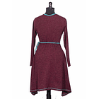 Vestido doble cruce Puelo  Burdeo 3