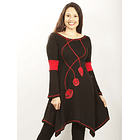 Vestido lanilla Amancay azul verde sc 5