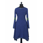 Vestido lanilla Amancay azul verde sc 4