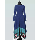 Vestido largo Futrono azul sc KS11 4