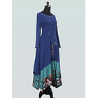 Vestido largo Futrono azul sc KS11 2