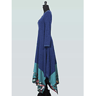 Vestido largo Futrono azul sc KS11 3