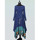 Vestido largo Futrono azul sc KS11 1