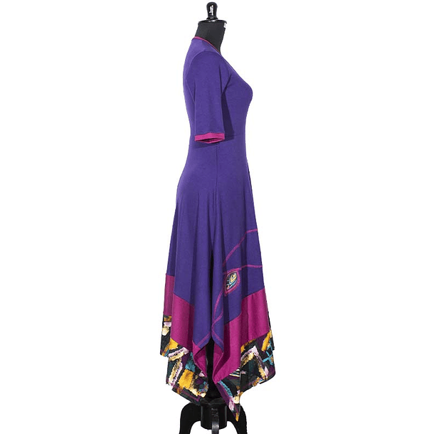 Vestido Acaena Algodón pima Morado 2