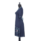 Vestido doble cruce Lilian azul SALE ER SC 3