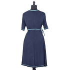 Vestido doble cruce Lilian azul SALE ER SC 4