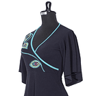 Vestido largo cipres azul marino 2