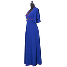 Vestido largo cipres azul 3