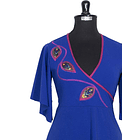 Vestido largo cipres azul 4