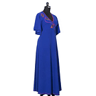 Vestido largo cipres azul 2