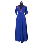 Vestido largo cipres azul 1