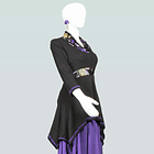 Sweater Ayllu en lanilla Canuton Negro morado 2