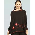 Polerón Sisa en lanilla turquesa 8