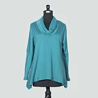 Poleron Alerce básico  turquesa 1