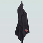 Poleron bolsillos Calafate negro burdeo 2