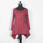 Poleron bolsillos Calafate Carmín 1