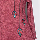 Poleron bolsillos Calafate Carmín 3