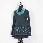 Sweater Caleu turquesa sc 2