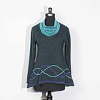 Sweater Caleu turquesa sc 1