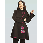 Vestido Queule lanilla morado 4