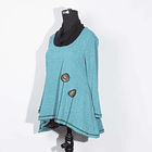 Sweater Caleu turquesa sale 2xl-3xl KS11 2