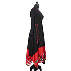 Vestido largo Futrono negro a pedido 3