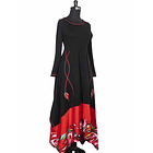 Vestido largo Futrono negro a pedido 5