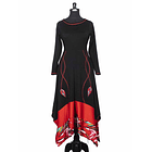 Vestido largo Futrono negro a pedido 1