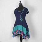 Polera Mahuida – Azul turquesa /Algodón Nacional 1