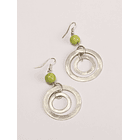 Aros Bolen Aluminio, piedra y semilla 14