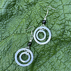 Aros Bolen Aluminio, piedra y semilla 10