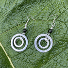 Aros Bolen Aluminio, piedra y semilla 11