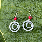 Aros Bolen Aluminio, piedra y semilla 5