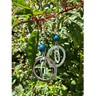 Aros Bolen Aluminio, piedra y semilla 17