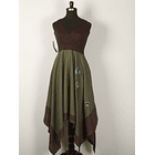 Vestido Isidora Imperio de Lino y Scuba 1