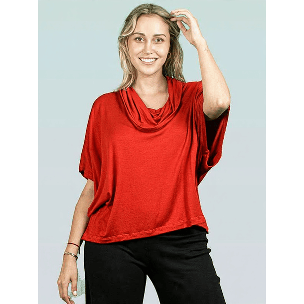 Blusón Chadi algodón rojo 1