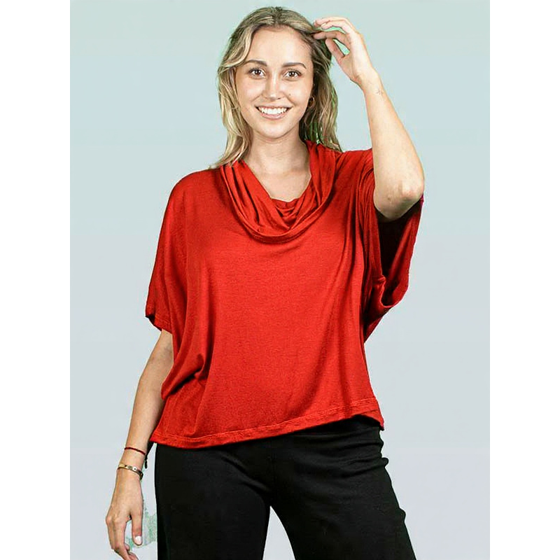 Blusón Chadi algodón rojo