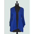 Tapado Kimono Alfonsina azul rey 2