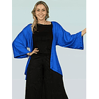 Tapado Kimono Alfonsina azul rey 4