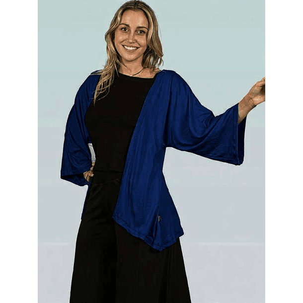 Tapado Kimono Alfonsina AZUL MARINO 1