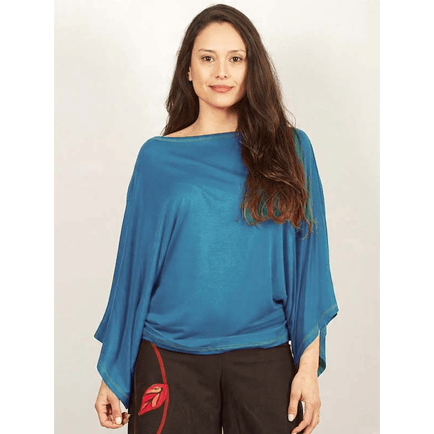 Bluson Kalu algodón azul petróleo 1