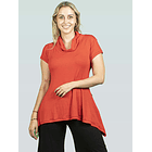 Polera algodón Paz rojo 1