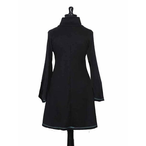 Vestido Queule lanilla negro sc 2