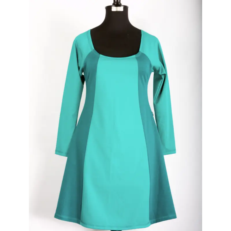 Vestido Bicolor SALE ks31 turquesa