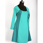 Vestido Bicolor SALE ks31 turquesa 2