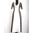 Vestido Mary Sale KS31-GRIS BLANCO 3