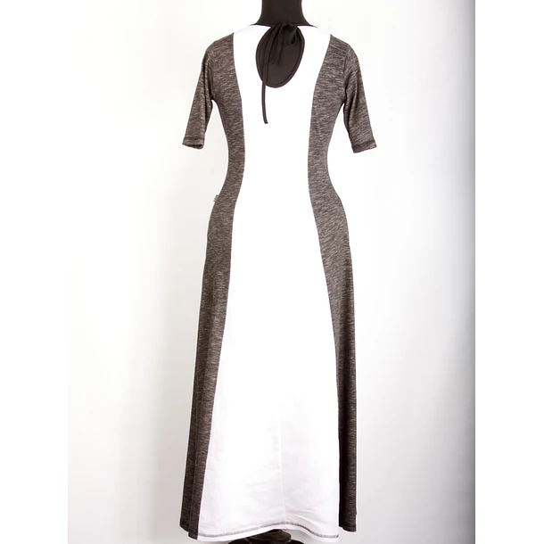 Vestido Mary Sale KS31-GRIS BLANCO 3
