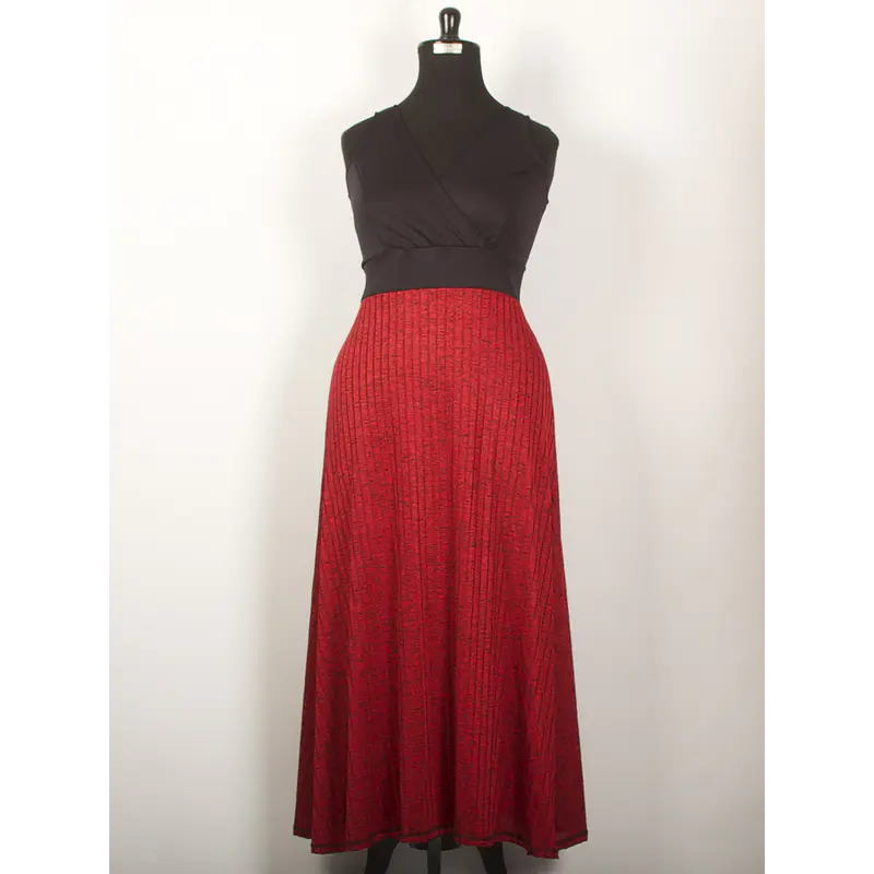 Vestido Flavia Negro Rojo ks31  SALE solo xl