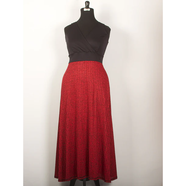 Vestido Flavia Negro Rojo ks31  SALE solo xl 3